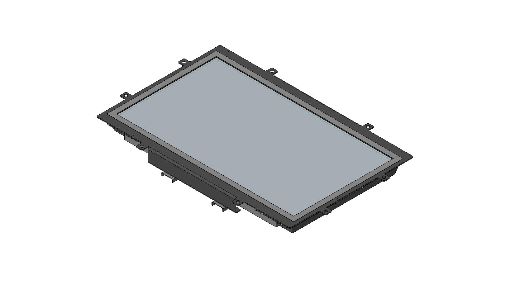 Drive Thru — Рама для LED-панели Samsung DB32D с каленым стеклом 6 мм, встраиваемая в уличный шкаф